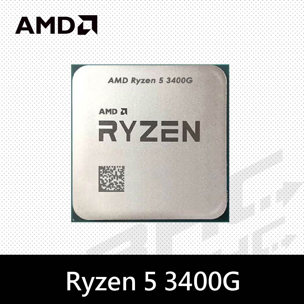 AMD Ryzen 5 3400G 4核心處理器 3.7G↑(4.2G)/6M/65W/內顯