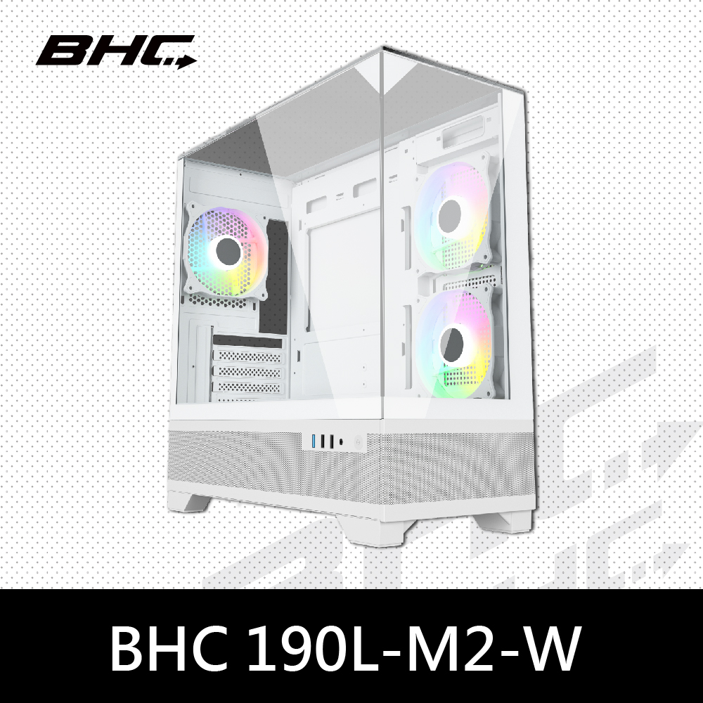 BHC 190L-M2 白(內附ARGB*1,反向風扇*2)