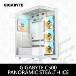 技嘉 GB-C500 Panoramic Stealth ICE(白)/顯卡是41/全景玻璃/支援背插