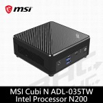 微星msi Cubi N ADL-035TW-BN2004GS12X11PBA(內建N200/RAM:4GB/SSD:128GB/WIN11 Pro)