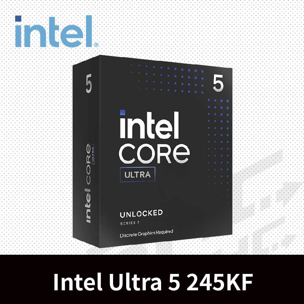 Intel® Core Ultra 5 245KF 14核心處理器 4.2GHz(Turbo 5.2GHz) / L3 24MB/125W[無內顯]